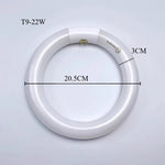 tube lumière circulaire blanc moderne 22w t5 18.2cm efficace eye caring