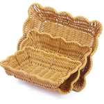 paniers tressés naturels traditionnels rangement stockage fruits bonbons empilables respectueux environnement