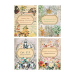 autocollants multicolores fleurs papillons scrapbooking vintage carnet notes diy étiquettes adhésives