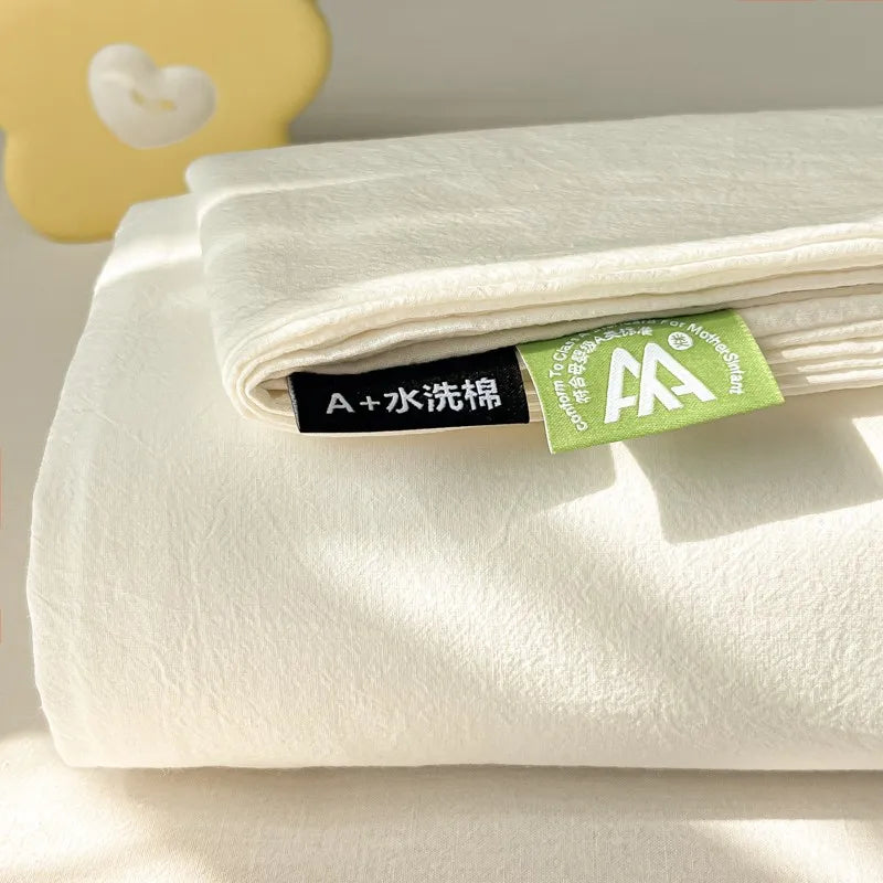 Détail du tissage percale du drap de lit biologique