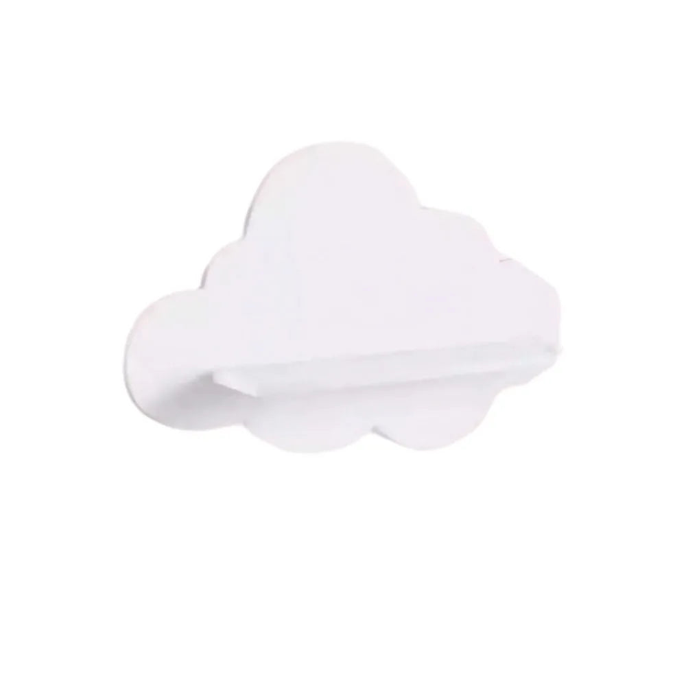 étagères murales nuage blanches minimalistes modernes chambre enfant fixations murales objets décoratifs