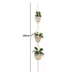 porte plantes suspendus macramé bois boho pots fleurs jardins decoration balcon maison