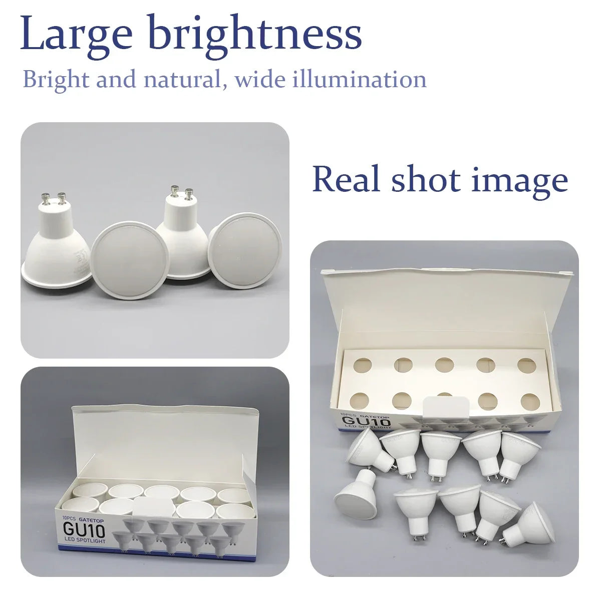 ampoules led gu10 9w blanc chaud 6000k moderne salon 3000k 4000k 25000h