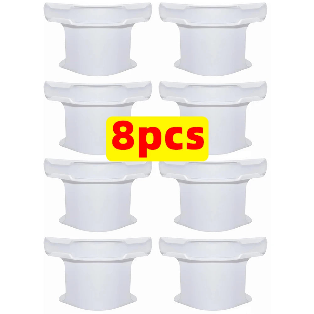fixateurs draps ajustés clips anti dérapants plastique lisse minimaliste universel gris blanc cassé 12