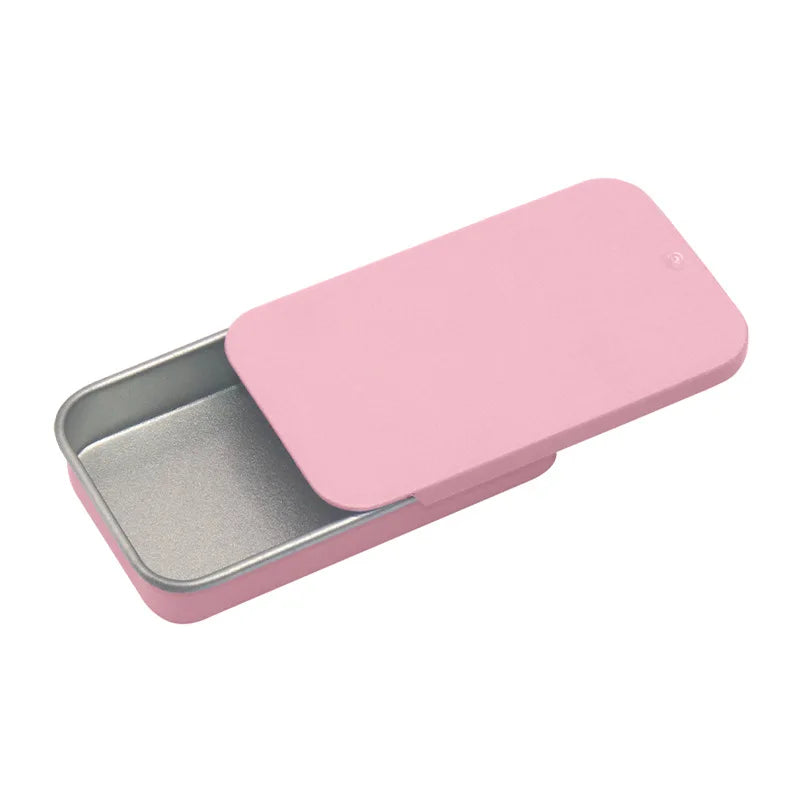 boîtes métalliques rectangulaires or blanc rose doré noir argent minimalistes respectueuses environnement organisatrices cosmétiques