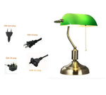 lampe classique vert bronze interrupteur bouton câble euro us uk
