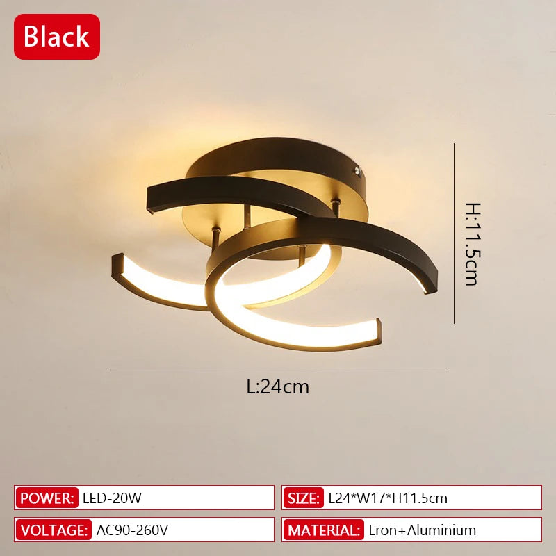 lampe moderne led annulaire noir blanc intensité variable télécommande contemporaine