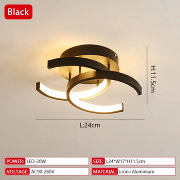 lampe moderne led annulaire noir blanc intensité variable télécommande contemporaine