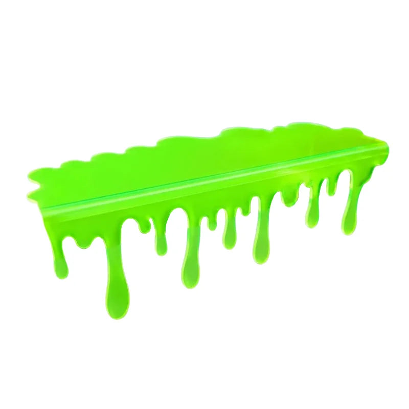étagère moderne plastique vert fluo gouttes respectueux environnement 12 16 inches
