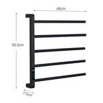 porte serviettes mural électrique or noir moderne minuterie acier inoxydable laqué certification cee