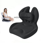 coussin soutien chaise noir mousse mémoire forme ergonomique contemporain anti décubitus massage
