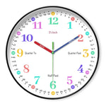 horloge murale moderne couleur geometrique forme minimale suspendue maison cuisine salle bain