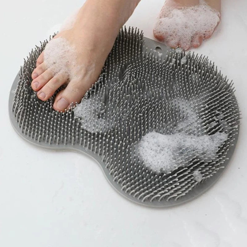 tapis bain brosse corps pieds rose bleu vert gris moderne minimaliste