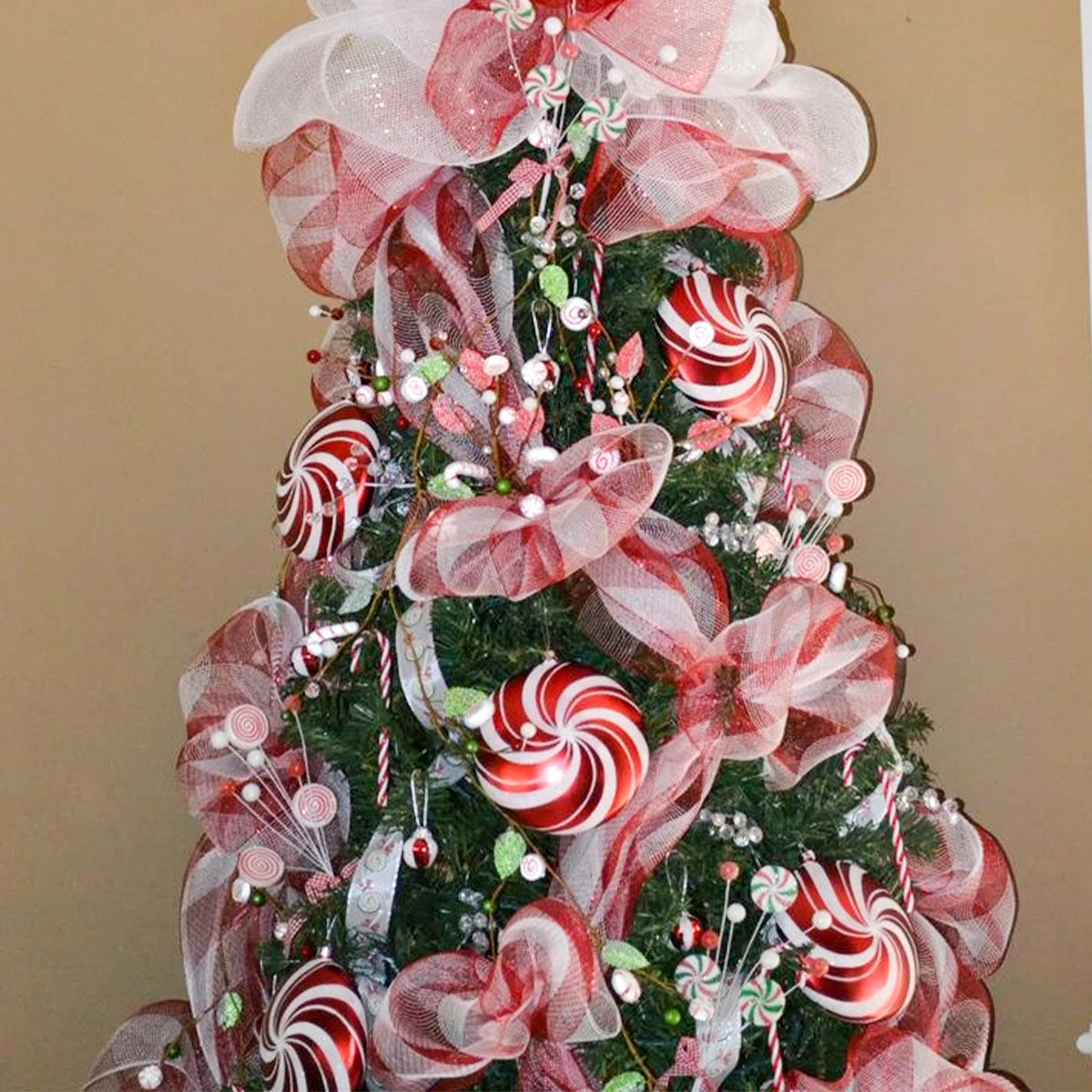 ruban décoration noël rouge doré blanc vert maille fine brillant adhésif festif moderne
