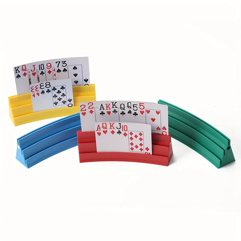 support cartes jeu couleur jaune bleu rouge vert moderne plastique
