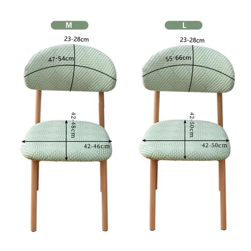 chaise moderne housse élastique violet rose bleu vert beige rayures diagonales salon chambre cuisine