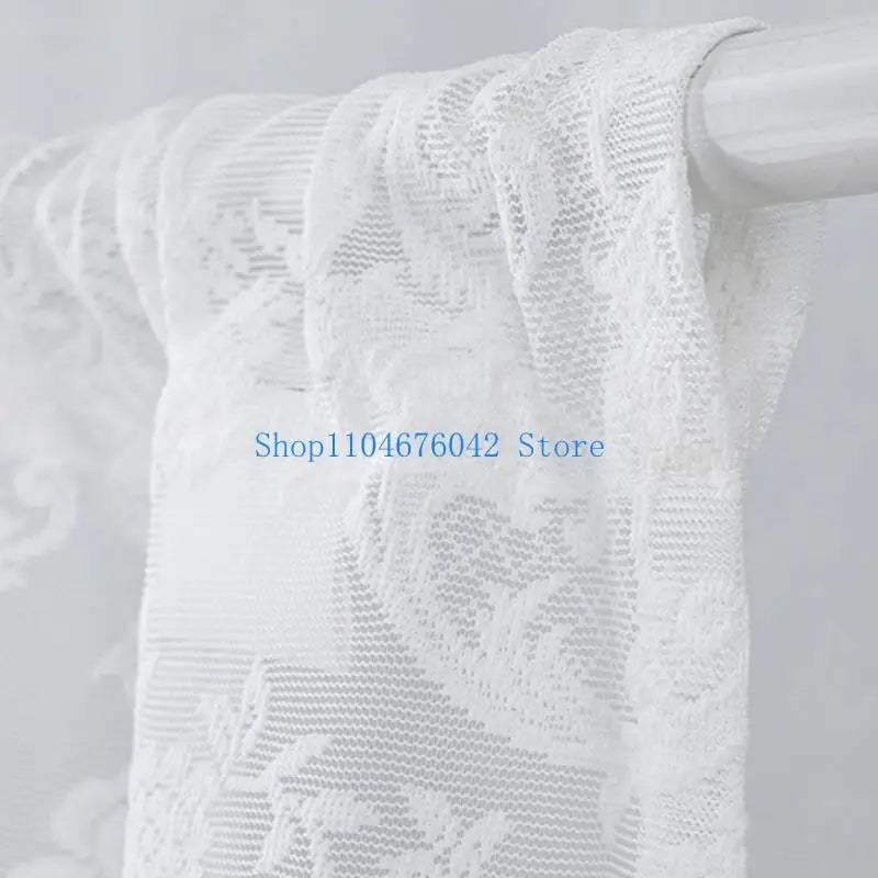 rideaux dentelle blanc gris noir classique élégant translucides tassel blackout
