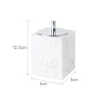 ensemble salle bain marbre blanc doré distributeur savon boîte mouchoirs diffuseur moderne