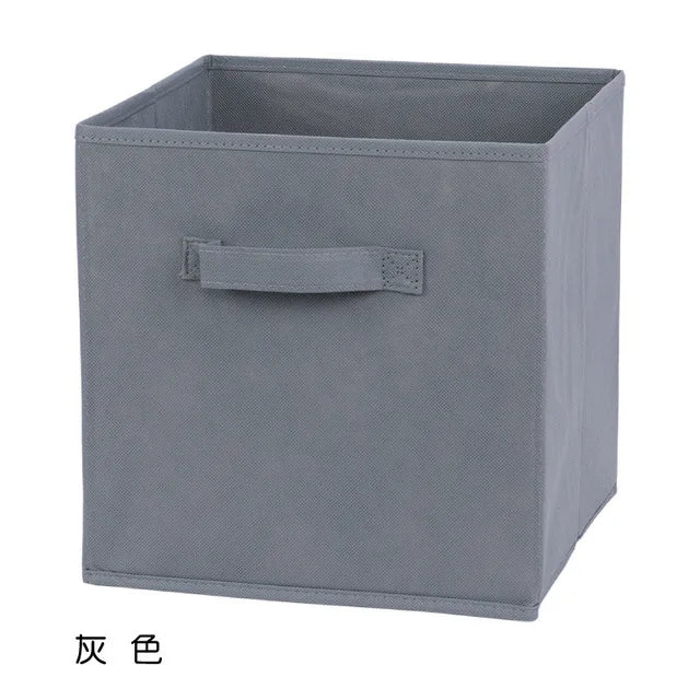 boîtes rangement pliables modernes poignées détachables couleurs multiples 28cmx26cmx26cm respectueux environnement