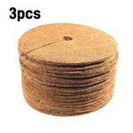 tapis protection pots fleurs marron clair texture naturelle antigel biodegradable 20cm 25cm 30cm 35cm