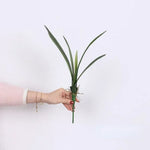 plantes artificielles feuilles vertes modernes decoration exterieure balcon 43cm 53cm 55cm set pièces