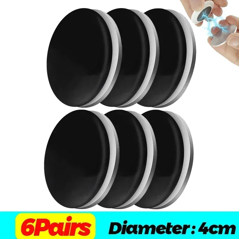 aimants magnétiques réutilisables adhésifs blanc noir modernes rideau douche 25x4cm