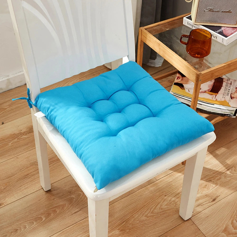 coussin carré moderne rose clair uni lavable amovible anti dérapant mousse pu tissu 40x40cm