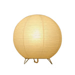 lampe table led papier blanc rayures horizontales moderne chambre coucher