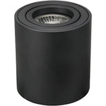 Spot LED moderne surface mount noir blanc GU10 mat opacitéversiblefluxlumineux