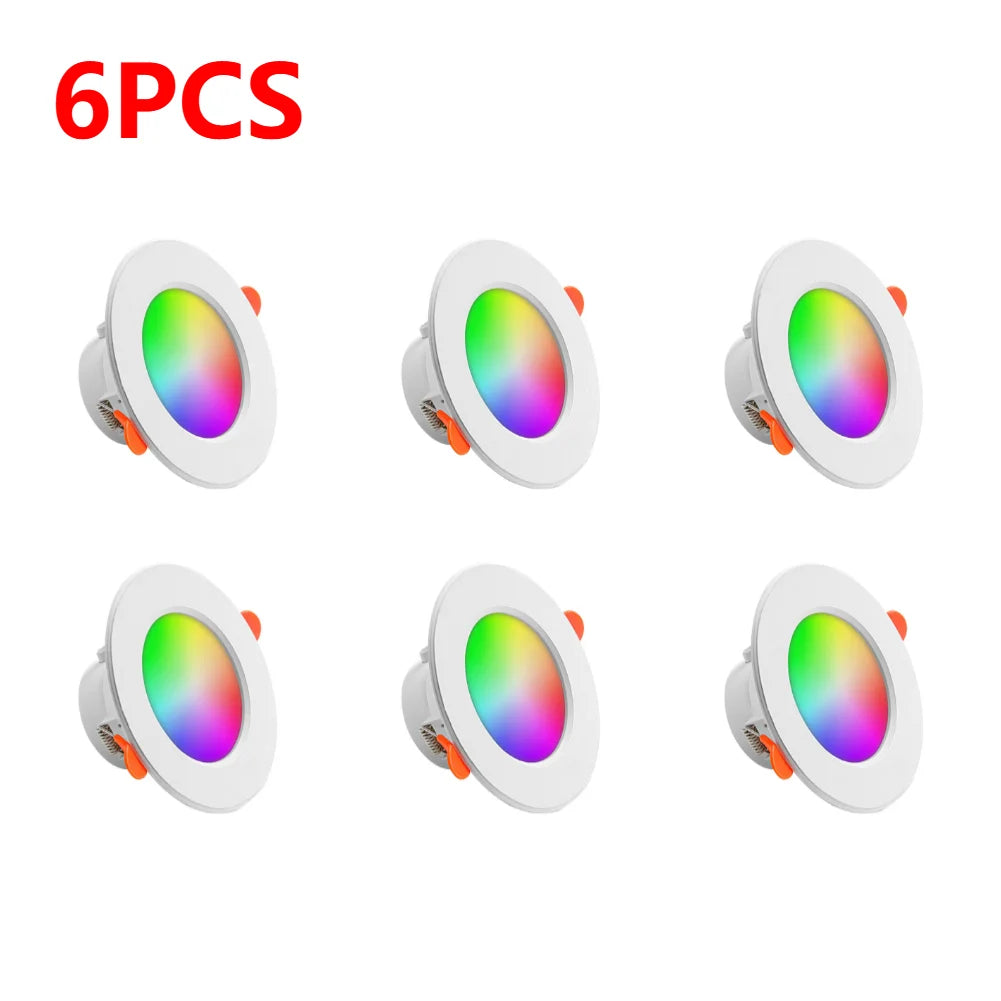 Spot LED intelligent blanc translucide moderne 113 50mm appairé bluetooth
