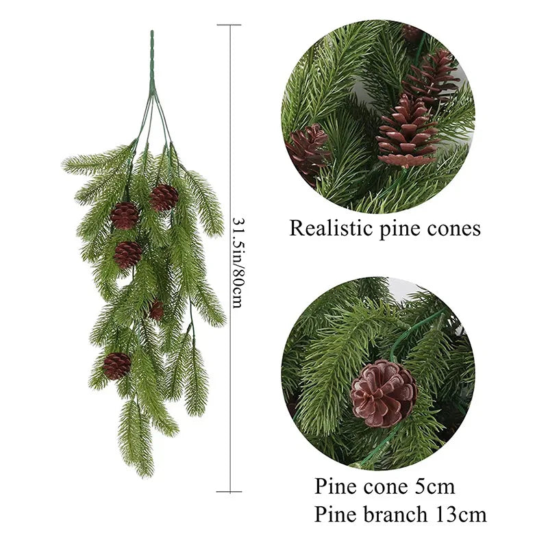 guirlande végétale artificielle feuilles vertes modernes décoration intérieure maison fêtes mariage