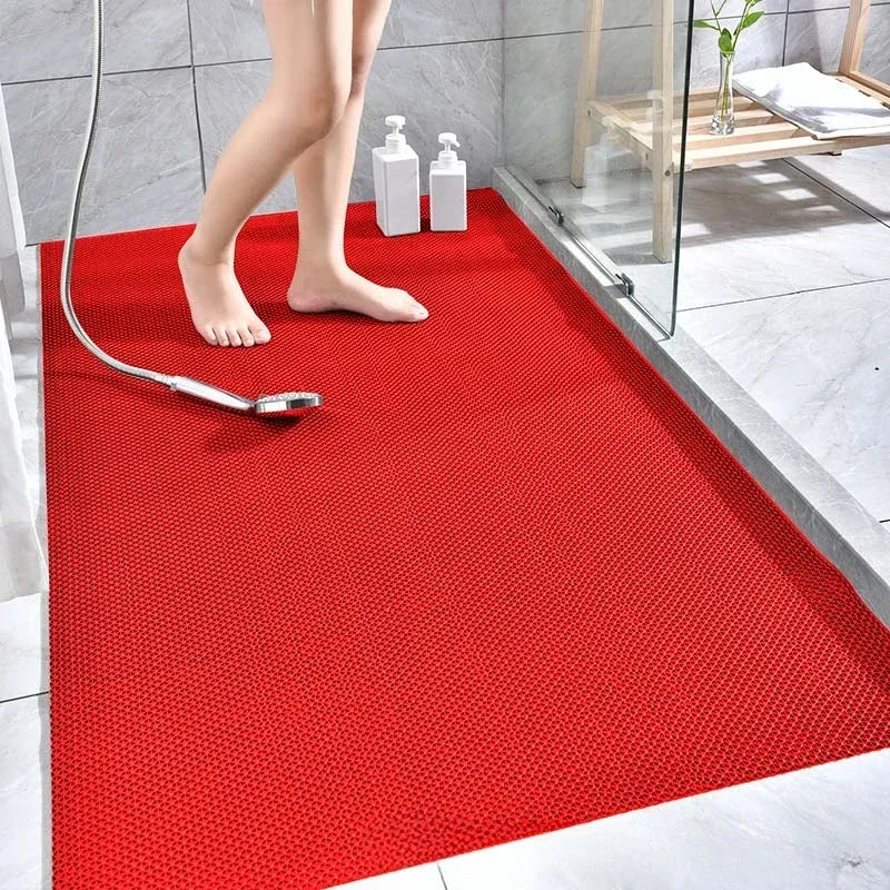 tapis antidérapant pvc gris vert rouge moderne non slip