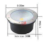 éclairage led spot moderne câble noir 20w 30w 50w ip68 aluminium
