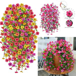 guirlande fleurs artificielles rouge blanche jaune rose violet bleu moderne intérieur décoration maison festive