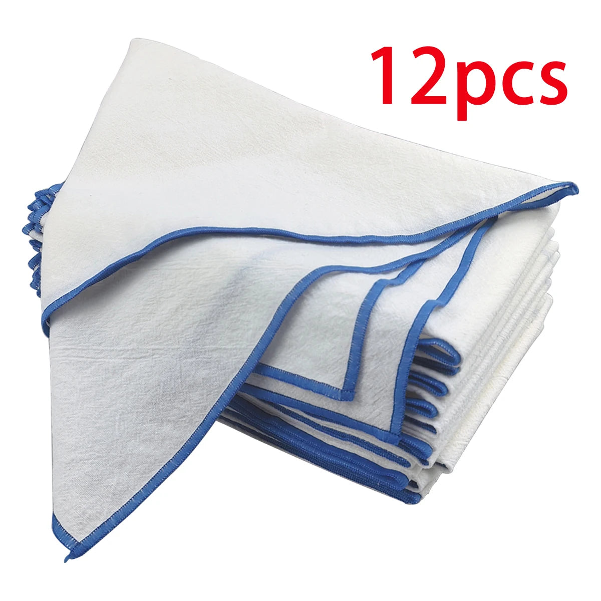 serviettes table polyester uni blanc modernes maison restaurant 40x40cm pack 6pcs