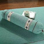 massage corps coussin gris motif géométrique moderne adhésif relaxation lit bien être santé confort
