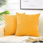housses coussin polyester rayées modernes non toxiques opaques couleur beige marronclair blancvertmarine chambre