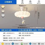 lampe moderne blanche nuages lapin ballon chambre enfants lumière led