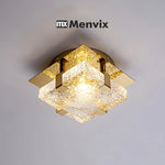 lampe moderne or transparent texture marbrée verre cuivre led acier vis facile chambre salon