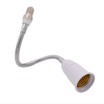 adaptateur lampe e14 e27 blanc doré élastique métallique moderne câble flexible
