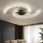 plafonnier moderne or noir lumineux éclairage quotidien acier certifié ccc 249 2000 lumens