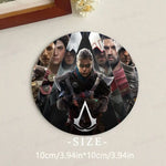 coasters multicolores assassin's creed personnages réalistes table hygiène bois écofriendly moderne domestique