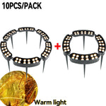 lumière jardin extérieure ip65 led rouge bleu chaude moderne spikes autonomes flux2492000