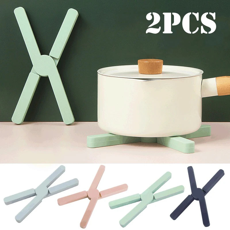 support vaisselle pliable silicone moderne vert pastel rose pastel bleu pastel beige respectueux environnement