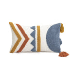 housse coussin bohème géométrique franges polyester 45x45cm 30x50cm décoration salon chambre voiture