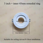 anneau réduction spot led blanc moderne cadre extérieur éclairage intérieur moderne