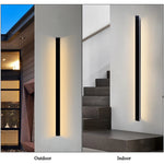 lampe murale led ip65 moderne noire résistante humidité 85265v 5580cm warmwhite