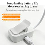 lampe led rechargeable pince flexible moderne blanc noir régulable
