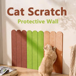 protecteur mur chat vert marron clair beige adhésif texture douce moderne pièces 12 24