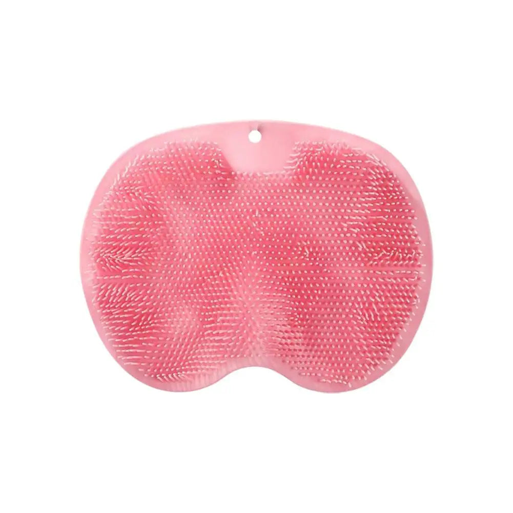 brosse pieds texturée rose bleu orange vert gris moderne bain antidérapante suction cup